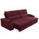 Sofá Retrátil Reclinável Para Sala 4 Lugares 270cm Niels F04 Veludo Vermelho - Lyam Decor