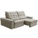 Sofá Retrátil Reclinável Para Sala 3 Lugares 230cm Nebrasca F04 Veludo Bege - Lyam Decor