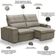 Sofá Retrátil Reclinável Para Sala 3 Lugares 230cm Niels F04 Veludo Marrom Escuro - Lyam Decor
