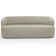 Sofá 3 Lugares Orgânico Para Sala de Estar Living 205cm Heidy F04 Veludo Bege - Lyam Decor