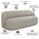 Sofá 3 Lugares Orgânico Para Sala de Estar Living 205cm Heidy F04 Linho Bege - Lyam Decor