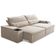 Sofá Retrátil Reclinável Para Sala 3 Lugares 205cm Ricci F04 Linho Bege - Lyam Decor