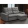 Sofá Retrátil Reclinável Para Sala 3 Lugares 210cm Vincent F04 Veludo Cinza Claro - Lyam Decor