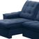 Sofá Retrátil Reclinável Para Sala 3 Lugares 210cm Nijma F04 Veludo Azul - Lyam Decor
