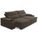 Sofá Retrátil Reclinável Para Sala 3 Lugares 225cm Ricci F04 Veludo Marrom - Lyam Decor