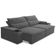 Sofá Retrátil Reclinável Para Sala 3 Lugares 245cm Ricci F04 Veludo Cinza Escuro - Lyam Decor