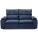 Sofá Retrátil Reclinável Para Sala 3 Lugares 230cm Niels F04 Veludo Azul - Lyam Decor