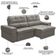 Sofá Retrátil Reclinável Para Sala 3 Lugares 230cm Samir F04 Veludo Marrom Claro - Lyam Decor