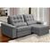 Sofá Retrátil Reclinável Para Sala 3 Lugares 230cm Maresi F04 Veludo Cinza Claro - Lyam Decor