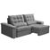 Sofá Retrátil Reclinável Para Sala 3 Lugares 230cm Maresi F04 Veludo Cinza Claro - Lyam Decor