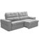 Sofá Retrátil Reclinável Para Sala 3 Lugares 250cm Samir F04 Veludo Cinza Claro - Lyam Decor