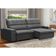 Sofá Retrátil Reclinável Para Sala 4 Lugares 270cm Niels F04 Veludo Cinza Escuro - Lyam Decor