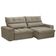 Sofá Retrátil Reclinável Para Sala 3 Lugares 210cm Asaph F04 Veludo Amêndoa - Lyam Decor