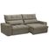 Sofá Retrátil Reclinável Para Sala 3 Lugares 210cm Asaph F04 Veludo Marrom Claro - Lyam Decor