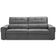 Sofá Retrátil Reclinável Para Sala 3 Lugares 210cm Samir F04 Veludo Cinza Escuro - Lyam Decor