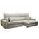 Sofá Retrátil Reclinável Para Sala 3 Lugares 210cm Aisha F04 Veludo Bege - Lyam Decor