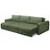 Sofá Retrátil Reclinável Para Sala 5 Lugares 390cm Egeu F04 Linho Verde - Lyam Decor