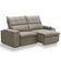 Sofá Retrátil Reclinável Para Sala 3 Lugares 210cm Niels F04 Veludo Marrom Claro - Lyam Decor