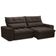 Sofá Retrátil Reclinável Para Sala 3 Lugares 210cm Asaph F04 Veludo Marrom Escuro - Lyam Decor