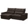 Sofá Retrátil Reclinável Para Sala 3 Lugares 210cm Asaph F04 Veludo Marrom Escuro - Lyam Decor