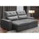 Sofá Retrátil Reclinável Para Sala 3 Lugares 210cm Aires F04 Veludo Cinza Escuro - Lyam Decor