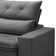 Sofá Retrátil Reclinável Para Sala 3 Lugares 210cm Aires F04 Veludo Cinza Escuro - Lyam Decor