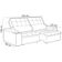 Sofá Retrátil Reclinável Para Sala 3 Lugares 230cm Nour F04 Veludo Cinza Escuro - Lyam Decor