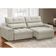 Sofá Retrátil Reclinável Para Sala 3 Lugares 230cm Asaph F04 Veludo Bege - Lyam Decor