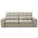 Sofá Retrátil Reclinável Para Sala 3 Lugares 230cm Asaph F04 Veludo Bege - Lyam Decor