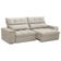 Sofá Retrátil Reclinável Para Sala 3 Lugares 230cm Asaph F04 Veludo Bege - Lyam Decor