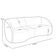 Sofá 4 Lugares Para Sala Living Orgânico 318cm Eron M03 Bouclê Branco - Lyam Decor