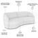 Kit Sofá 4 Lugares Eron 240cm Com Poltrona Giratória Angelina M03 Bouclê Branco - Lyam Decor