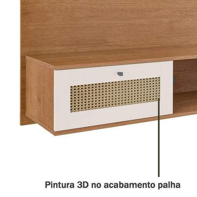 Painel Suspenso Tv 72 Pol 160 Cm 4671 Arly Cinamomo Off White