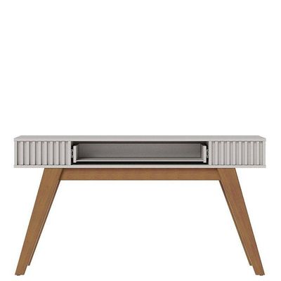 Mesa De Centro Jeri Freijó Off White Com Aparador Para Sala Riviera Off White – Colibri