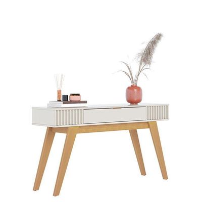 Mesa De Centro Jeri Freijó Off White Com Aparador Para Sala Riviera Off White – Colibri