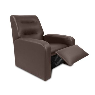 Poltrona Reclinável Classic Material Sintético 2 Posições Matrix Marrom