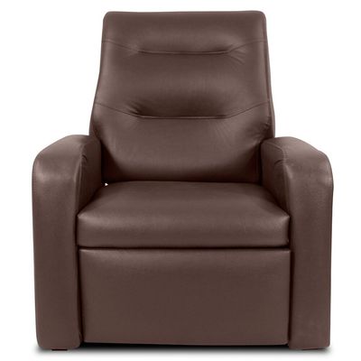 Poltrona Reclinável Classic Material Sintético 2 Posições Matrix Marrom