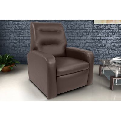 Poltrona Reclinável Classic Material Sintético 2 Posições Matrix Marrom