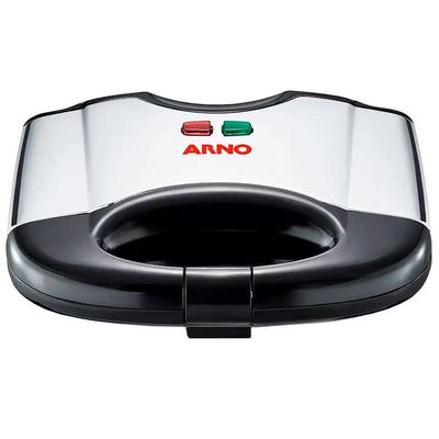 Sanduicheira Antiaderente Arno 700W Compacta - Sacs - 8000035846 Preto-inox 110V