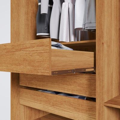 Guarda-roupa Casal Itália 6 Portas 100% Mdf Salleto Cinamomo/off White