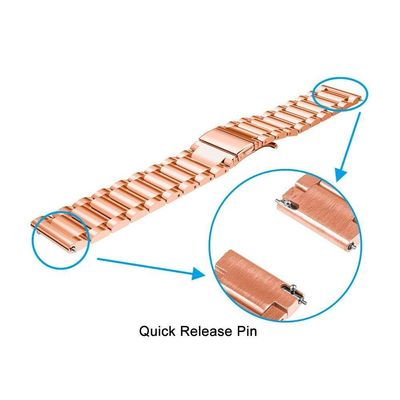 Pulseira Relogio Smartwatch 3 Elos Smartband Aço Inox