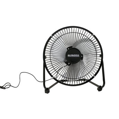 Mini Ventilador de Mesa 24cm 3 Pás Alfacell AL12003 Preto Não se aplica
