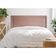 Cabeceira Queen Reta Luxo 160x60 Veludo Rosê - Tachas Prata