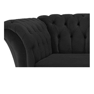 Namoradeira Chesterfield Sofia Corano tom escolhido Preto