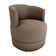 Poltrona Giratória Para Descanço Com Base De Metal Marselha Matrix Boucle Marrom