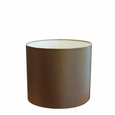 Cúpula Abajur E Luminária Cilíndrica Vivare Cp-7013 ø30x30cm - Bocal Nacional Cáqui