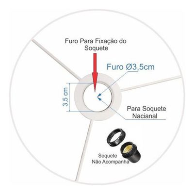Cúpula Abajur E Luminária Cilíndrica Vivare Cp-7013 ø30x30cm - Bocal Nacional Cáqui