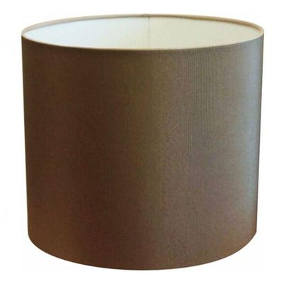 Cúpula Abajur E Luminária Cilíndrica Vivare Cp-7013 ø30x30cm - Bocal Nacional Cáqui