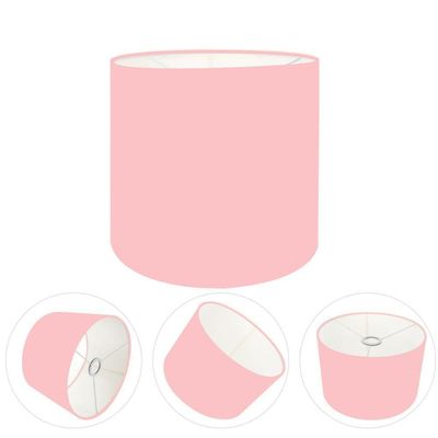 Cúpula Abajur Cilíndrica Cp-7010 ø25x25cm Rosa Bebê