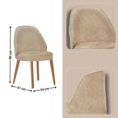 Conjunto Suíça Com 2 Cadeiras Madeira Moderna Mobília Milano Imbuia Natural